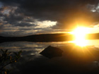 Solnedgang på Hardangervidda