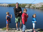 Tommy, Hauk, Noelia og Ylva ved Tyskengvatna
